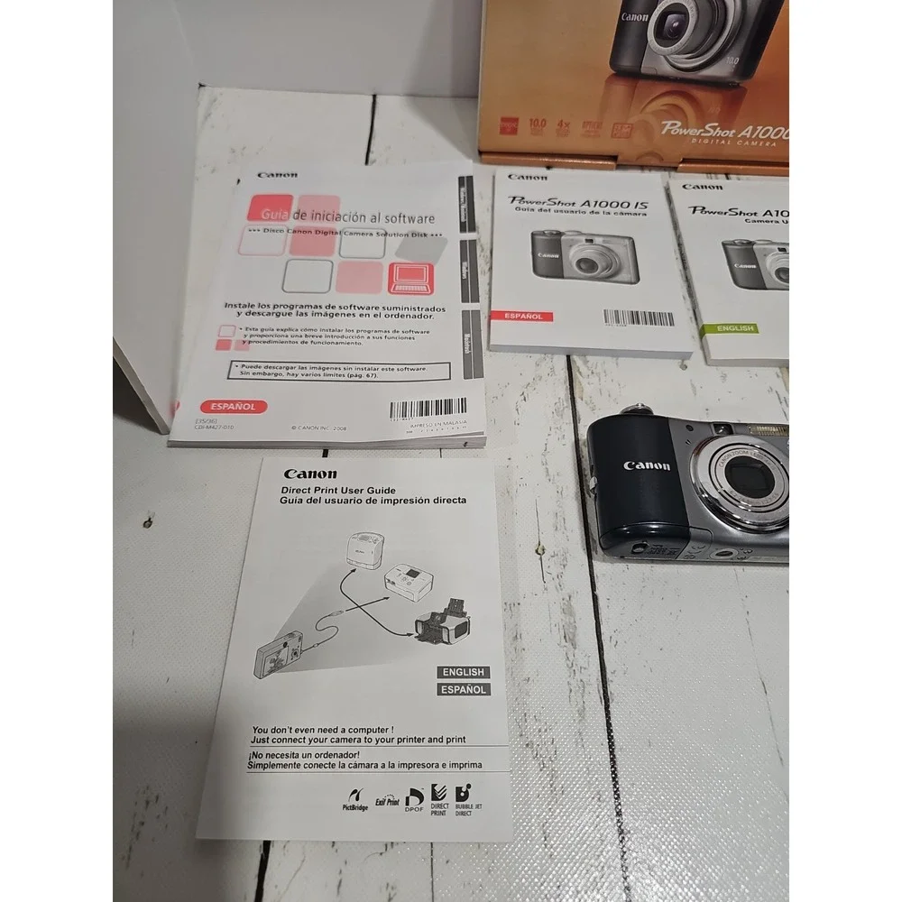 Canon PowerShot A1000 IS 10.0MP Digital Camera - Gray
